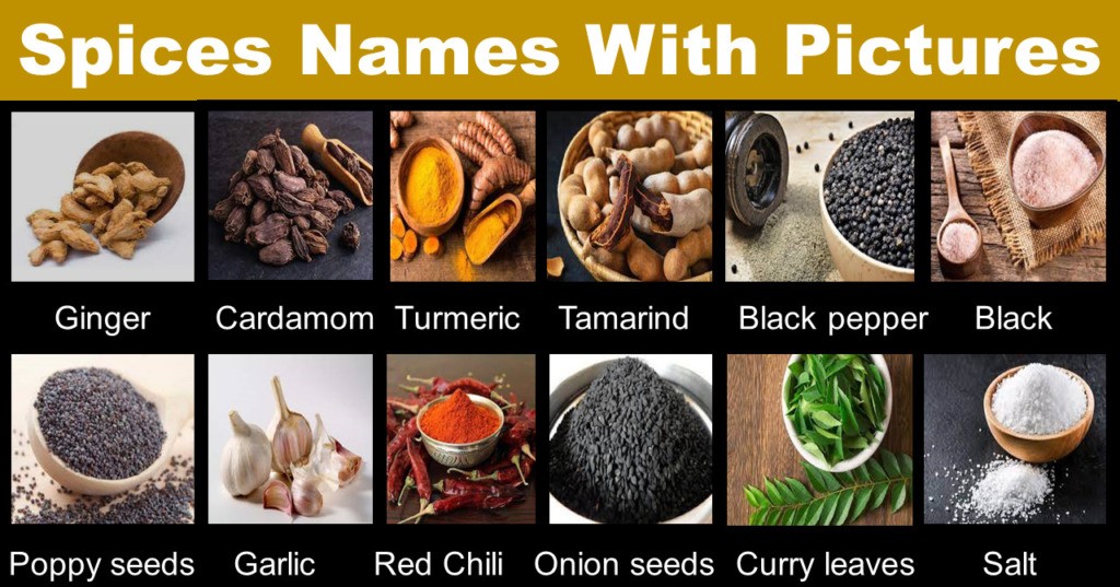 Different type of Spices